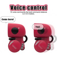 Robot inteligent interactiv Apollo control vocal, butoane tactile, rosu