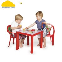 Set masa cu 2 scaune pentru copii Paradiso Rosu
