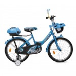 Bicicleta pentru copii cu roti ajutatoare 1682 Racer Blue 16 inch