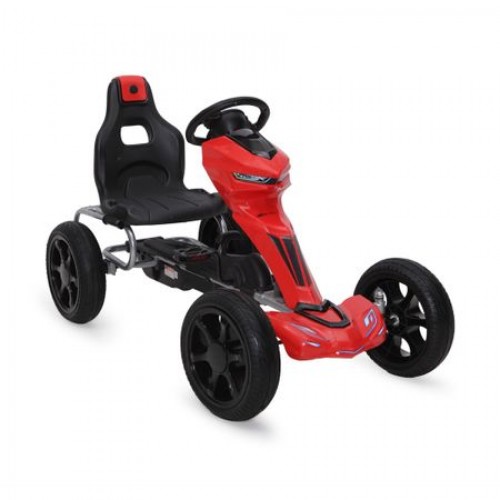 Kart cu pedale pentru copii Go Kart 1502 Red 