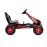 Kart cu pedale pentru copii cu roti gonflabile Top Racer Red