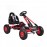 Kart cu pedale pentru copii cu roti gonflabile Top Racer Red