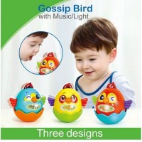 Jucarie interactiva pentru copii Gossip Bird rosie - Hola Toys