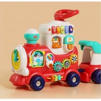  Trenulet interactiv pentru copii 4 in 1 Hola Toys