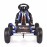 Kart cu pedale pentru copii cu roti gonflabile Top Racer Blue 