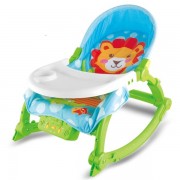 Balansoar pentru copii cu vibratii si scaun de masa Lion