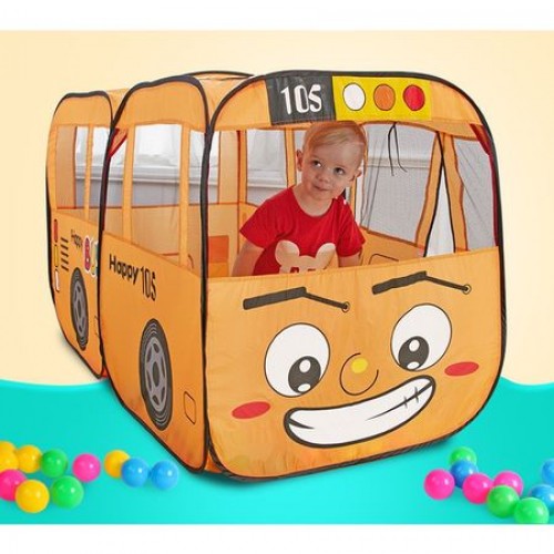 Cort joaca pentru copii Bus Orange