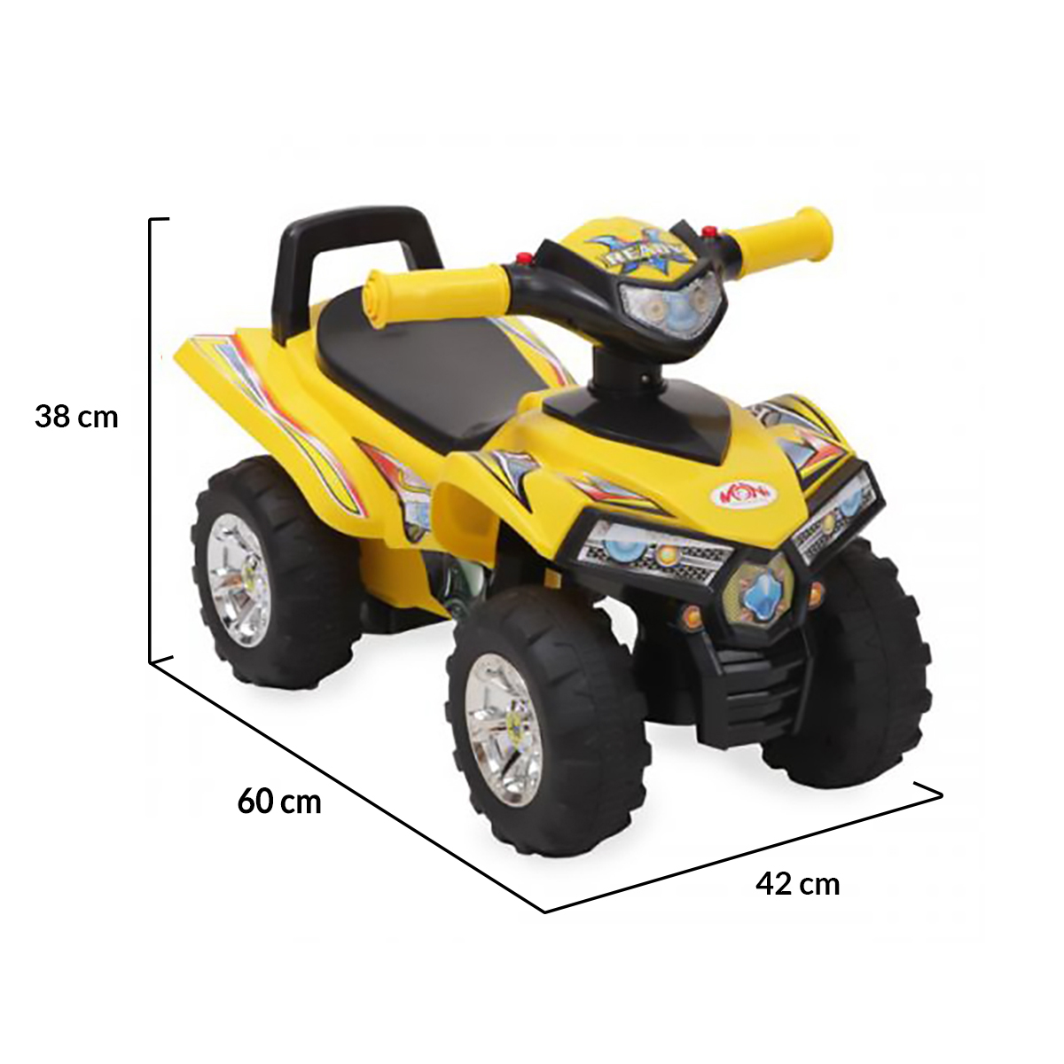 Atv Pentru Copii Ride On Moni 551-Galben - imagine 3