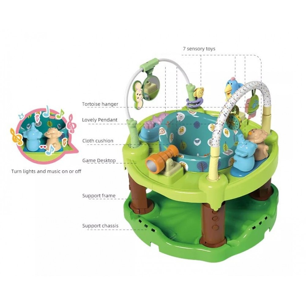 Centru de activitati pentru baieti Rainforest New Baby Jumperoo - imagine 13