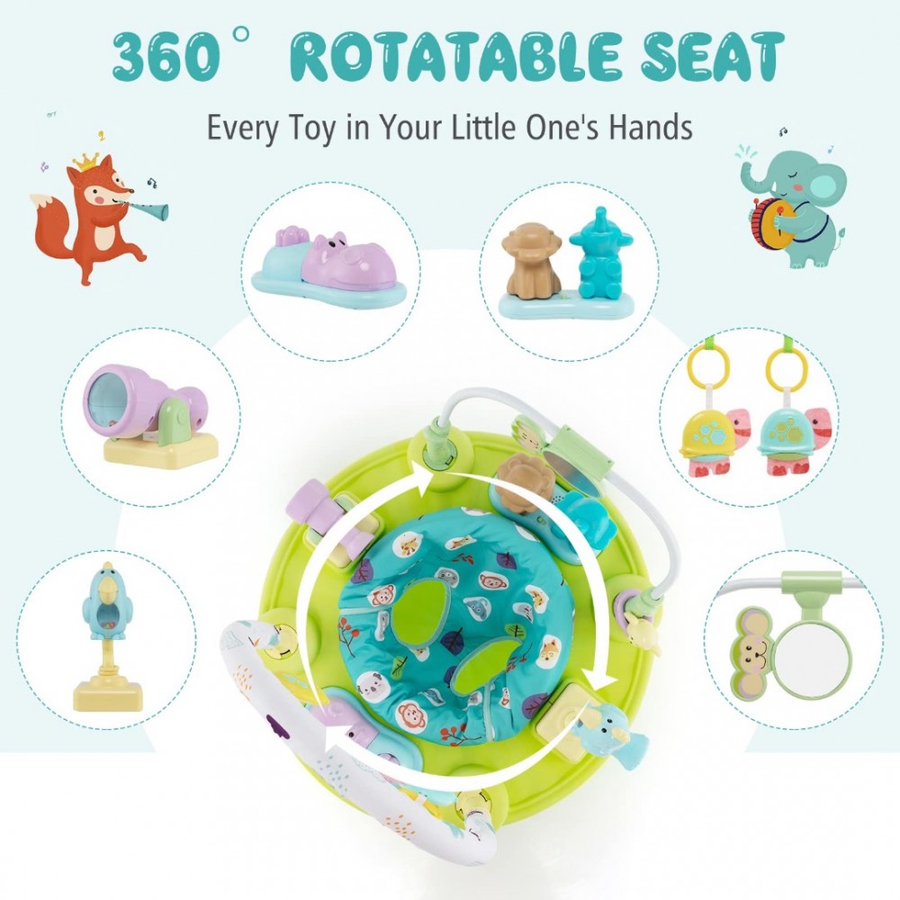 Centru de activitati pentru baieti Rainforest New Baby Jumperoo - imagine 4