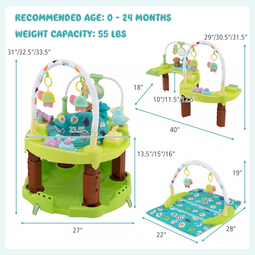 Centru de activitati pentru baieti Rainforest New Baby Jumperoo - imagine 3