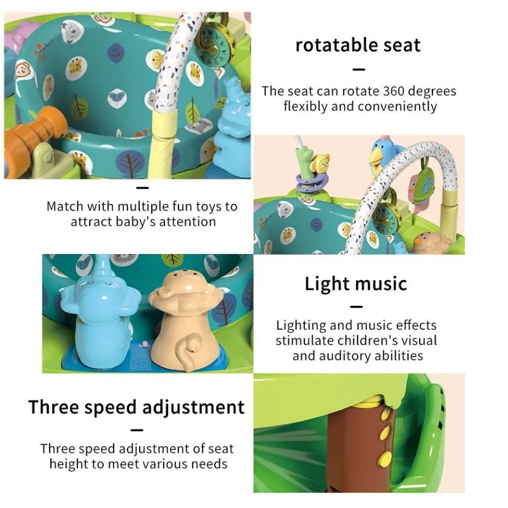 Centru de activitati pentru baieti Rainforest New Baby Jumperoo - imagine 2