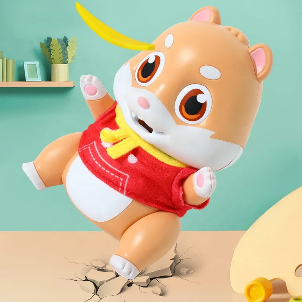 Jucarie interactiva veverita vorbitoare „Feeding Pet”- repeta ,cu efecte sonore si functie de inregistrare - imagine 14