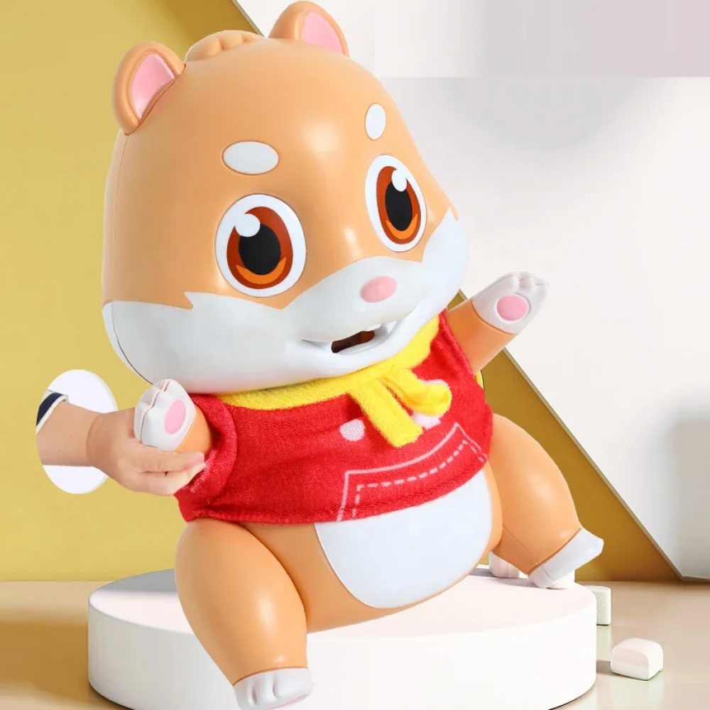 Jucarie interactiva veverita vorbitoare „Feeding Pet”- repeta ,cu efecte sonore si functie de inregistrare - imagine 13