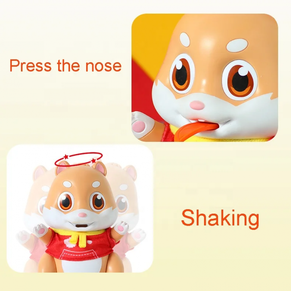 Jucarie interactiva veverita vorbitoare „Feeding Pet”- repeta ,cu efecte sonore si functie de inregistrare - imagine 11