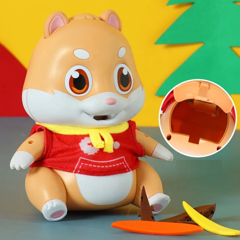 Jucarie interactiva veverita vorbitoare „Feeding Pet”- repeta ,cu efecte sonore si functie de inregistrare - imagine 10