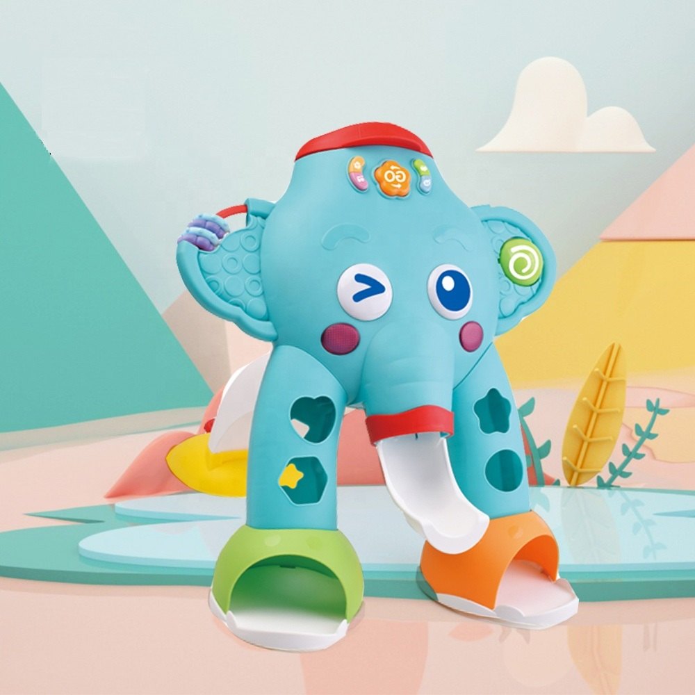 Centru de activitati elefant cu bile, cos, sortator, sunete si lumini - imagine 2