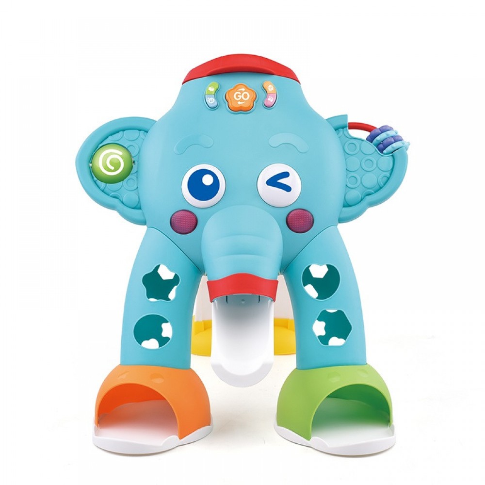 Centru de activitati elefant cu bile, cos, sortator, sunete si lumini - imagine 5
