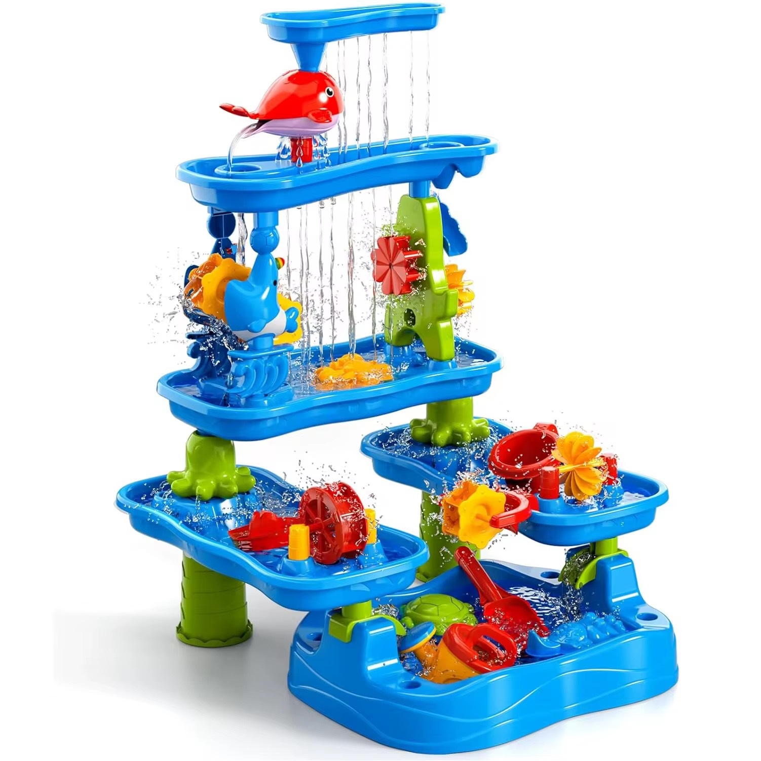 Masuta de nisip si apa cu cascade,roti si accesorii - imagine 2