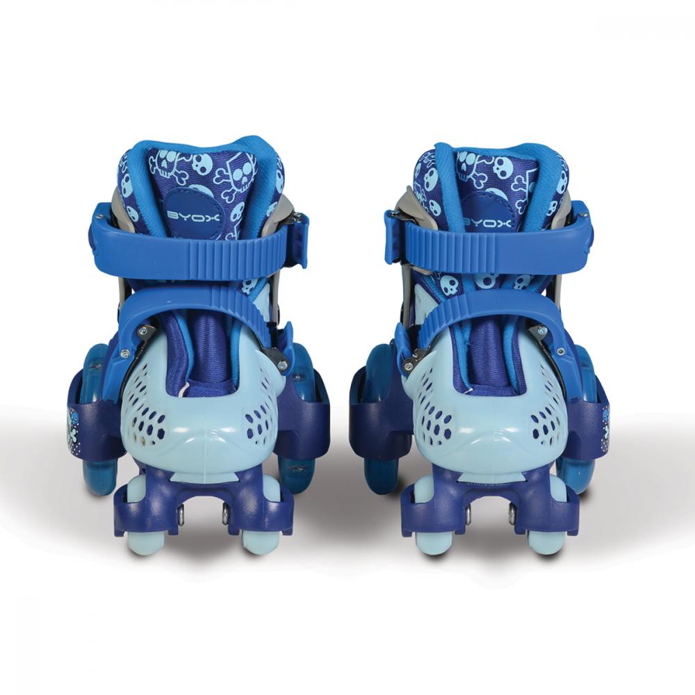 Patine cu rotile pentru baieti Byox Little Beetle Albastru, M 26-29 - imagine 3