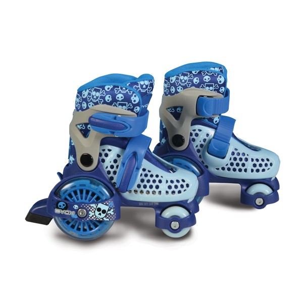 Patine cu rotile pentru baieti Byox Little Beetle Albastru, M 26-29