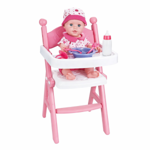 Set Scaunel de masa cu papusa si accesorii Bibi