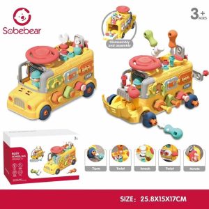 Jucarie educativa pentru copii Busy School Bus