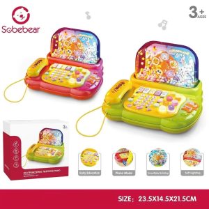 Jucarie interactiva copii „Parc de distracții” – telefon cu jocuri, muzica și efecte luminoase