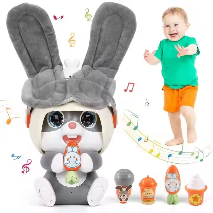 Iepuras Interactiv Muzical pentru Copii – Robot cu Accesorii - imagine 3