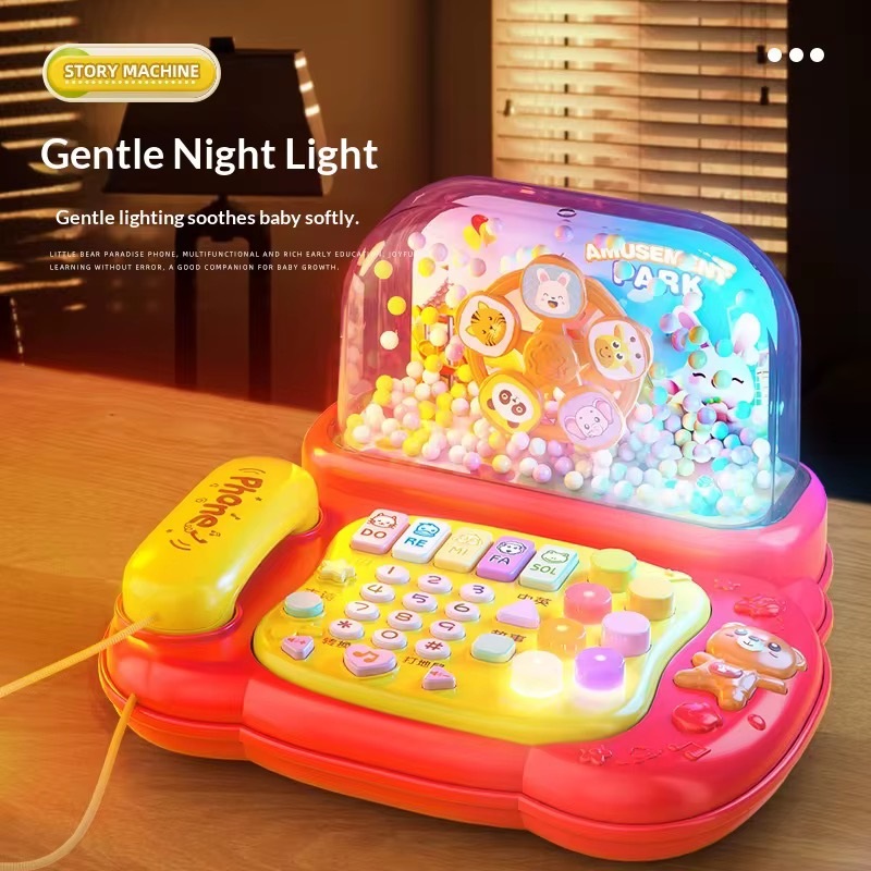 Jucarie interactiva copii „Parc de distracții” – telefon cu jocuri, muzica și efecte luminoase - imagine 5