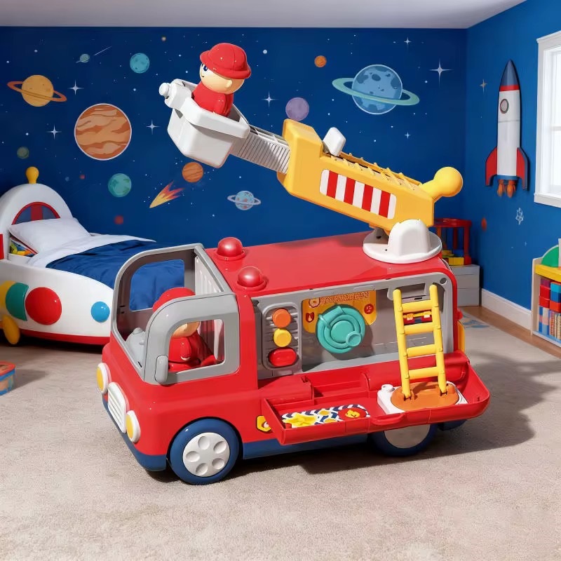 Jucarie interactiva masina de pompieri pentru copii - imagine 4