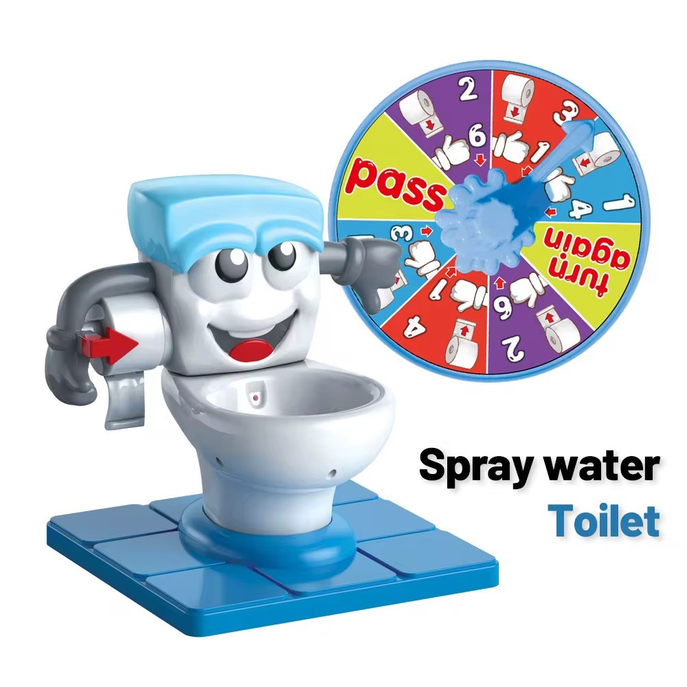 Joc Interactiv pentru Copii „Toilet Party”-Jucarie Amuzanta cu Pulverizare Apa - imagine 4