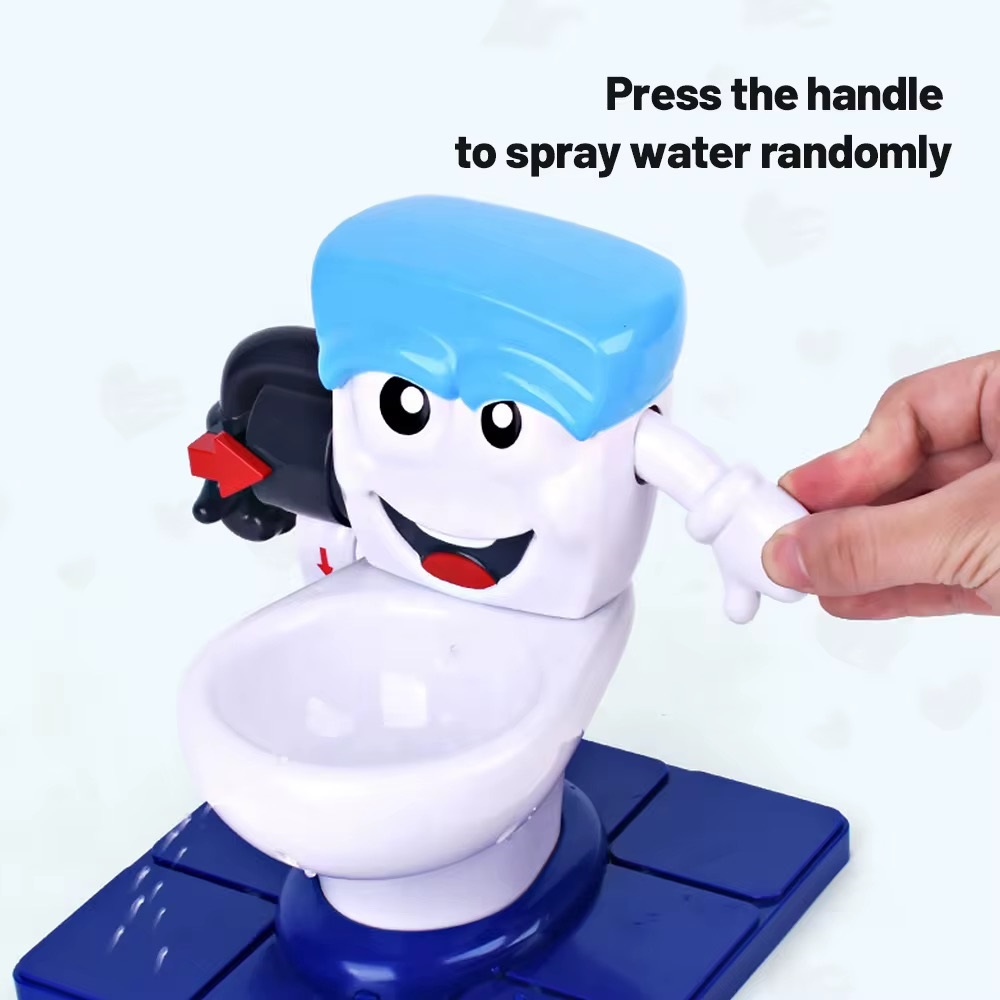 Joc Interactiv pentru Copii „Toilet Party”-Jucarie Amuzanta cu Pulverizare Apa - imagine 3