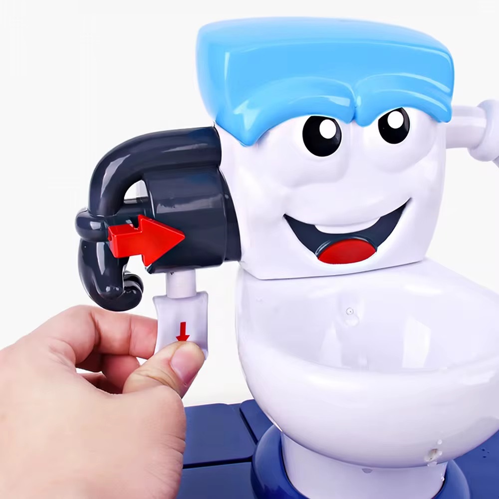 Joc Interactiv pentru Copii „Toilet Party”-Jucarie Amuzanta cu Pulverizare Apa - imagine 6