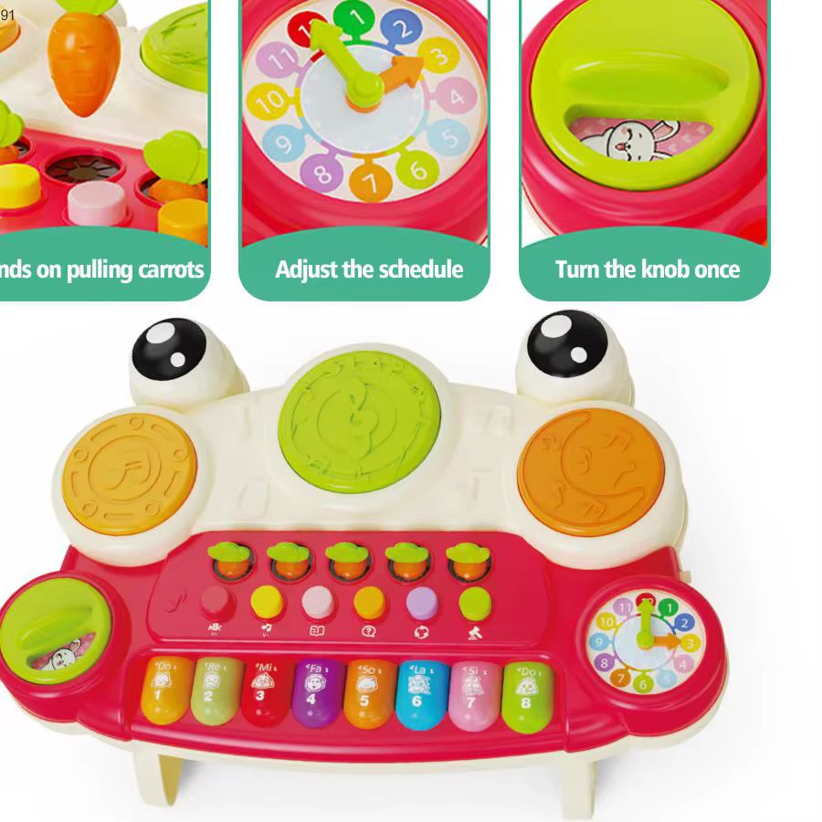 Jucarie muzicala interactiva pianina broscuta - imagine 2