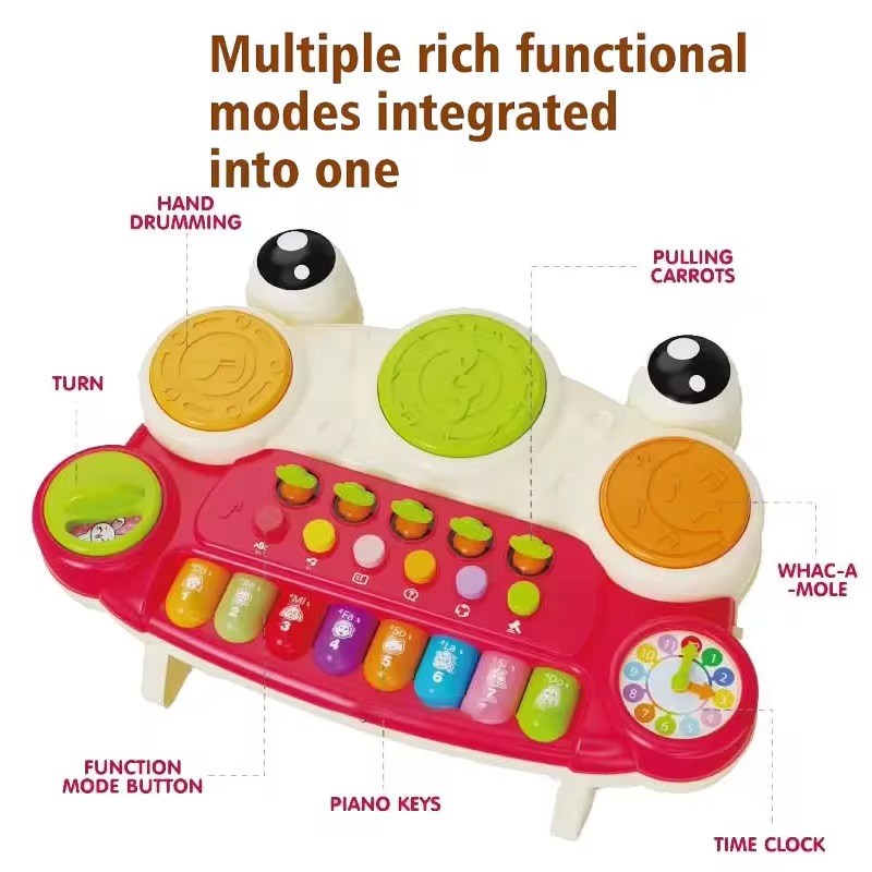 Jucarie muzicala interactiva pianina broscuta - imagine 6