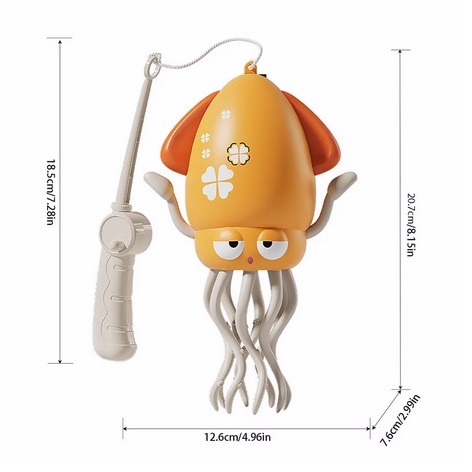 Jucarie interactiva Caracatita dansatoare cu Lumini reincarcabila galbena - imagine 7