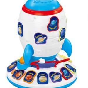Jucarie Interactiva „Space Rocket” pentru Copii – Lumini, Sunete si Activitati Educationale